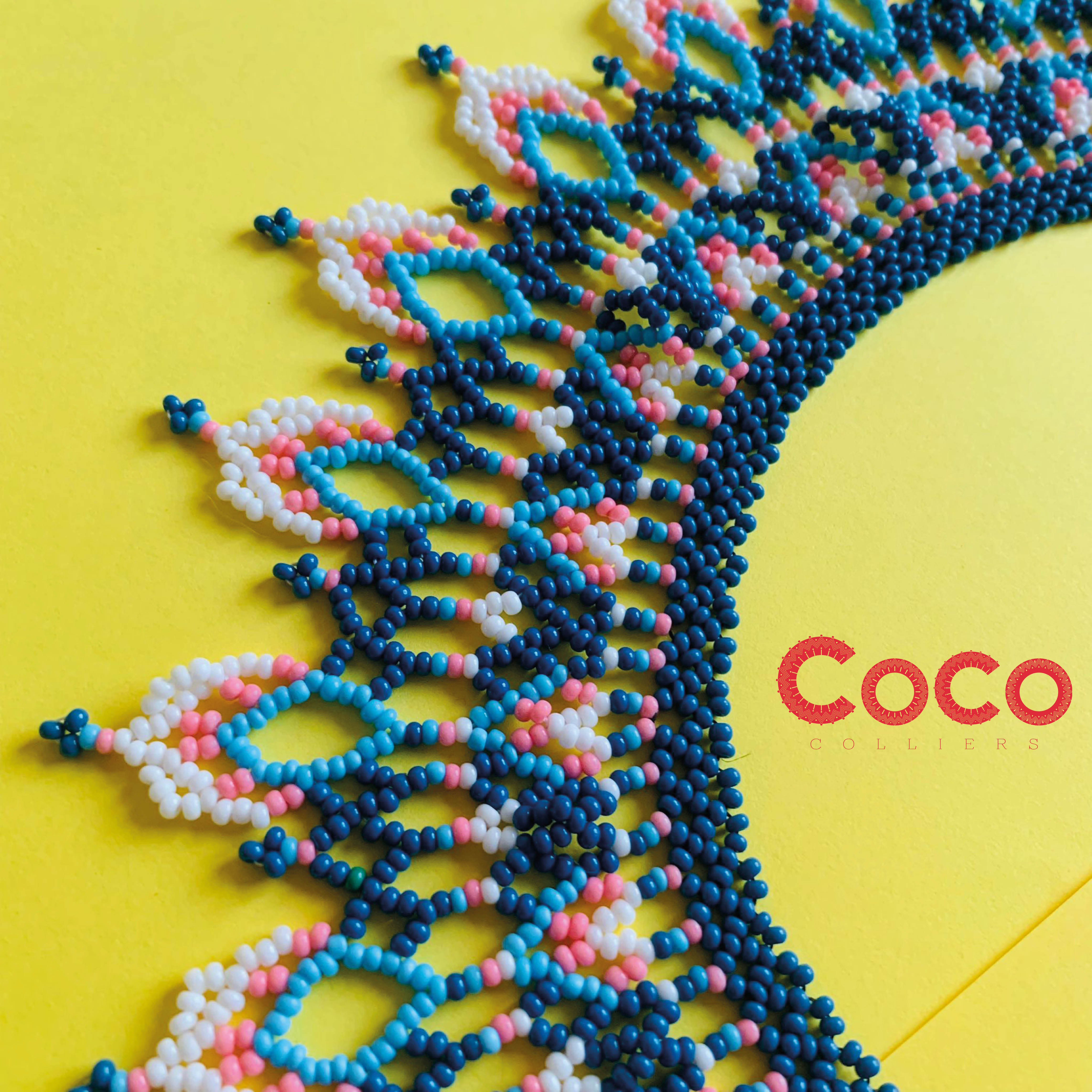 Collier couronne étoile pastel