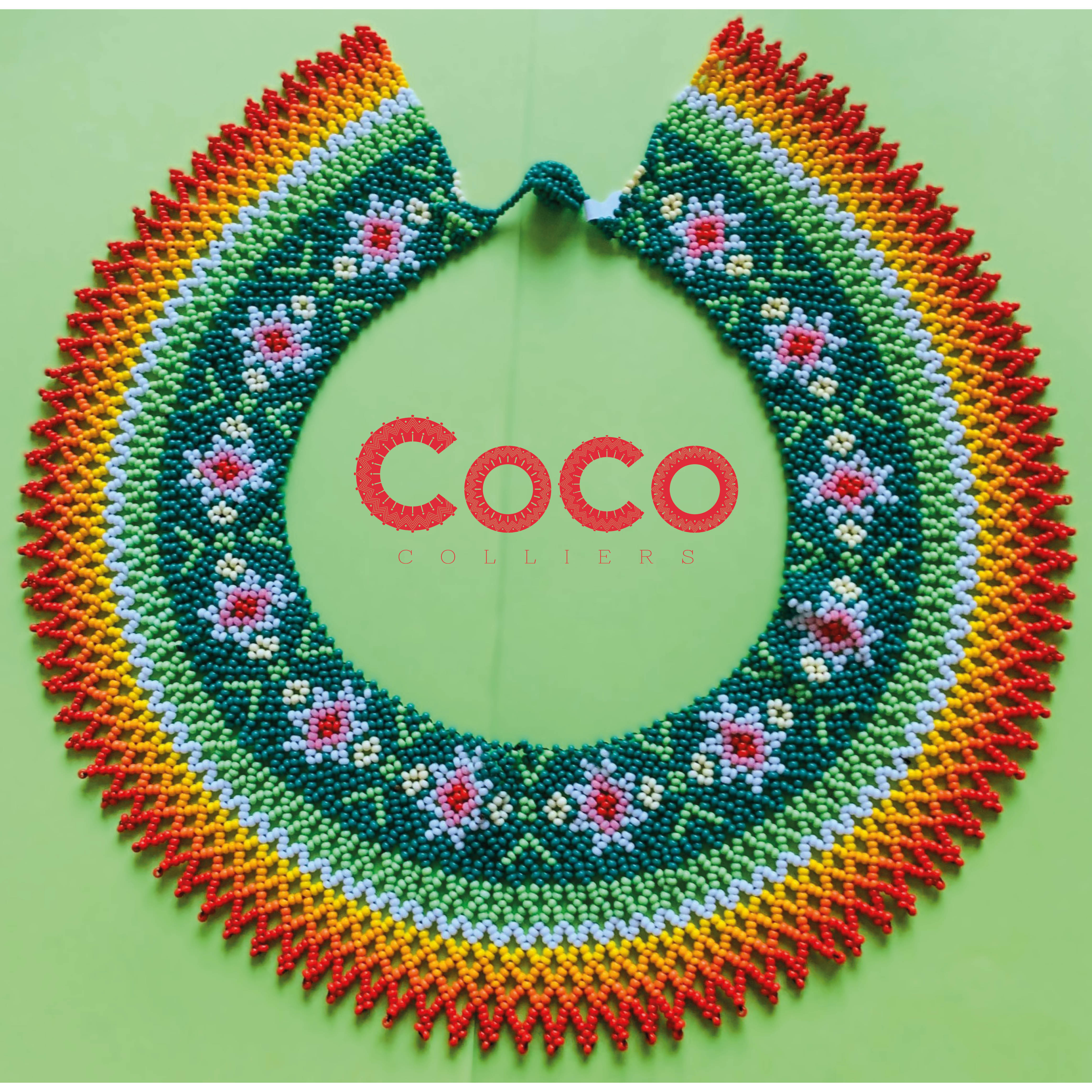 Collier couronne fleurs