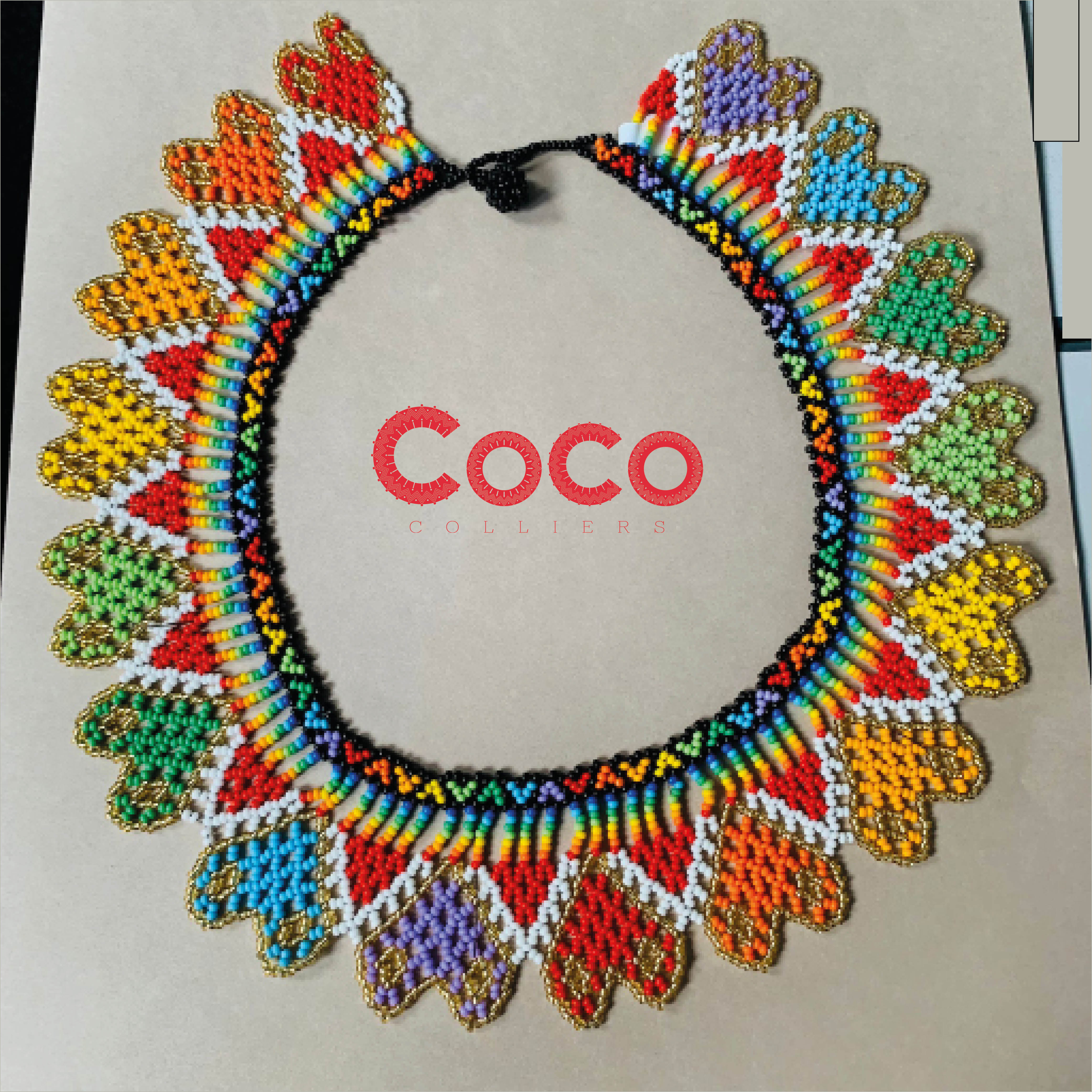 Collier couronne corazones