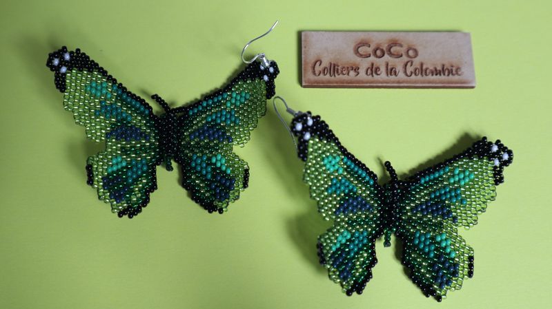 Boucles d'oreille Papillons