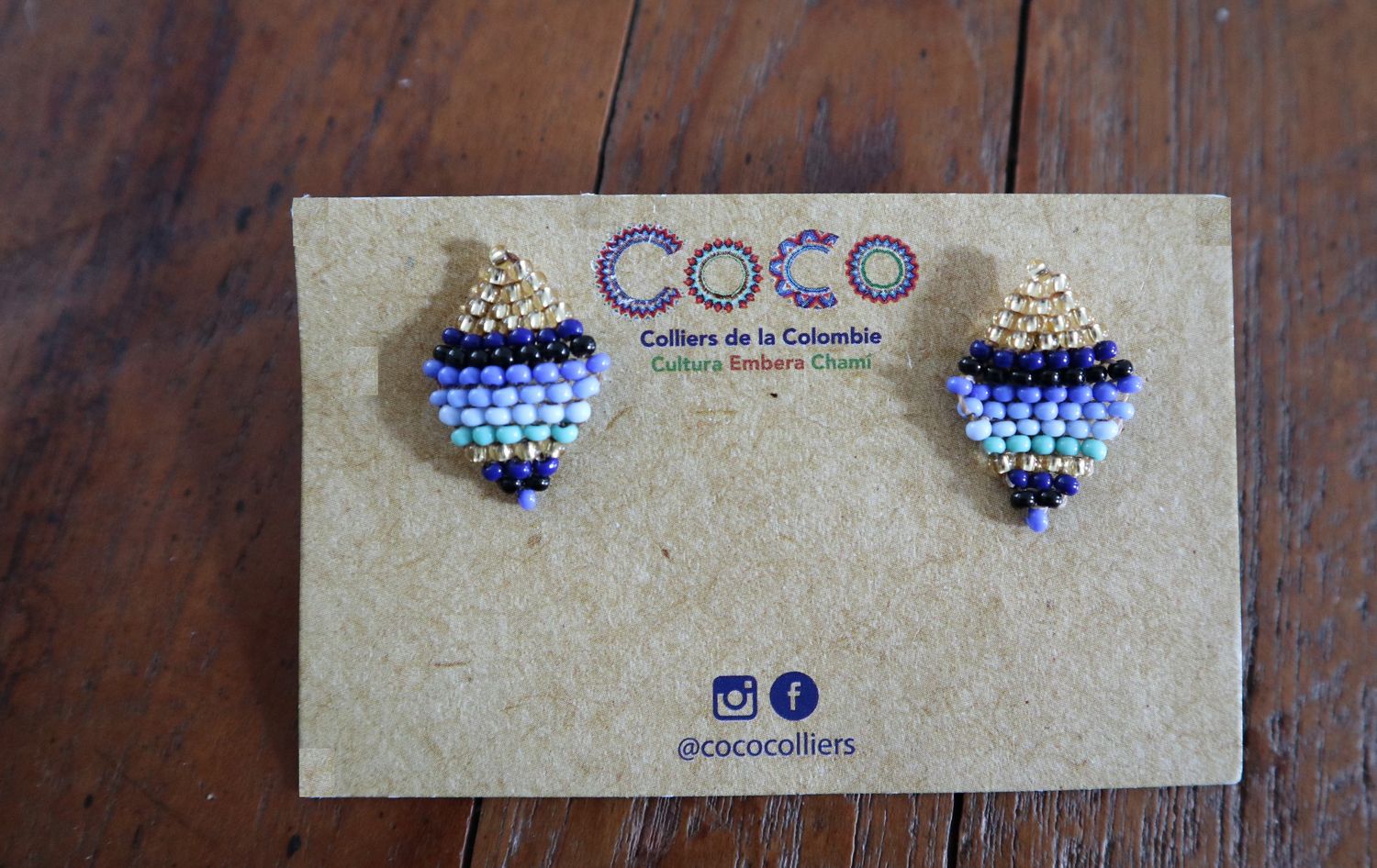 Boucles d'oreille Petites Losanges