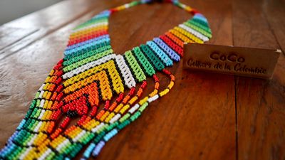 Collier Losange cœur