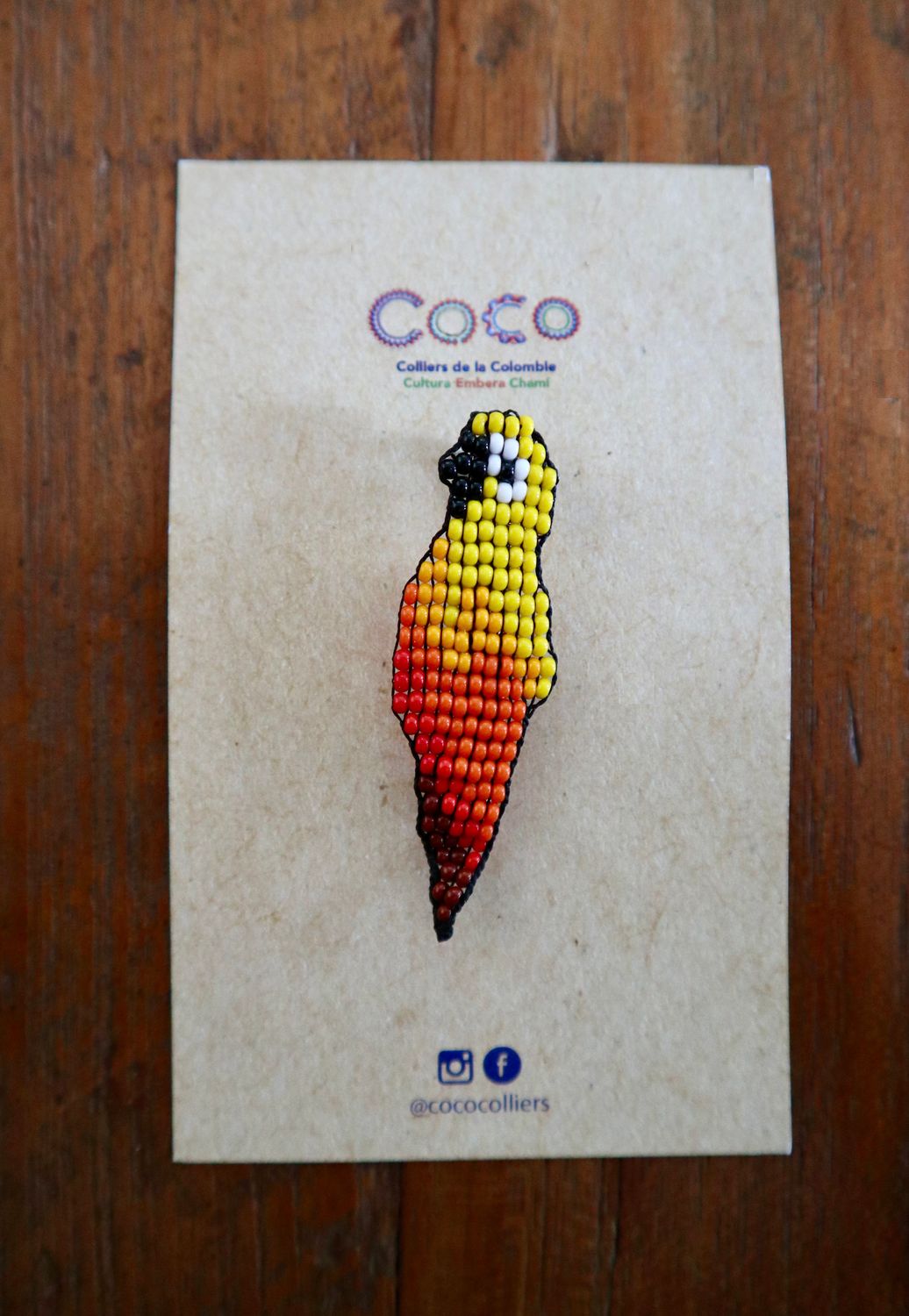 Broche perroquet