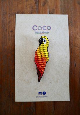 Broche perroquet