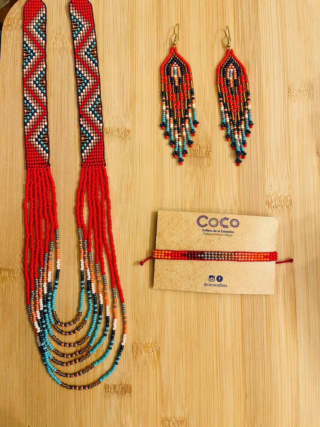 Parure de Noël bleu doré