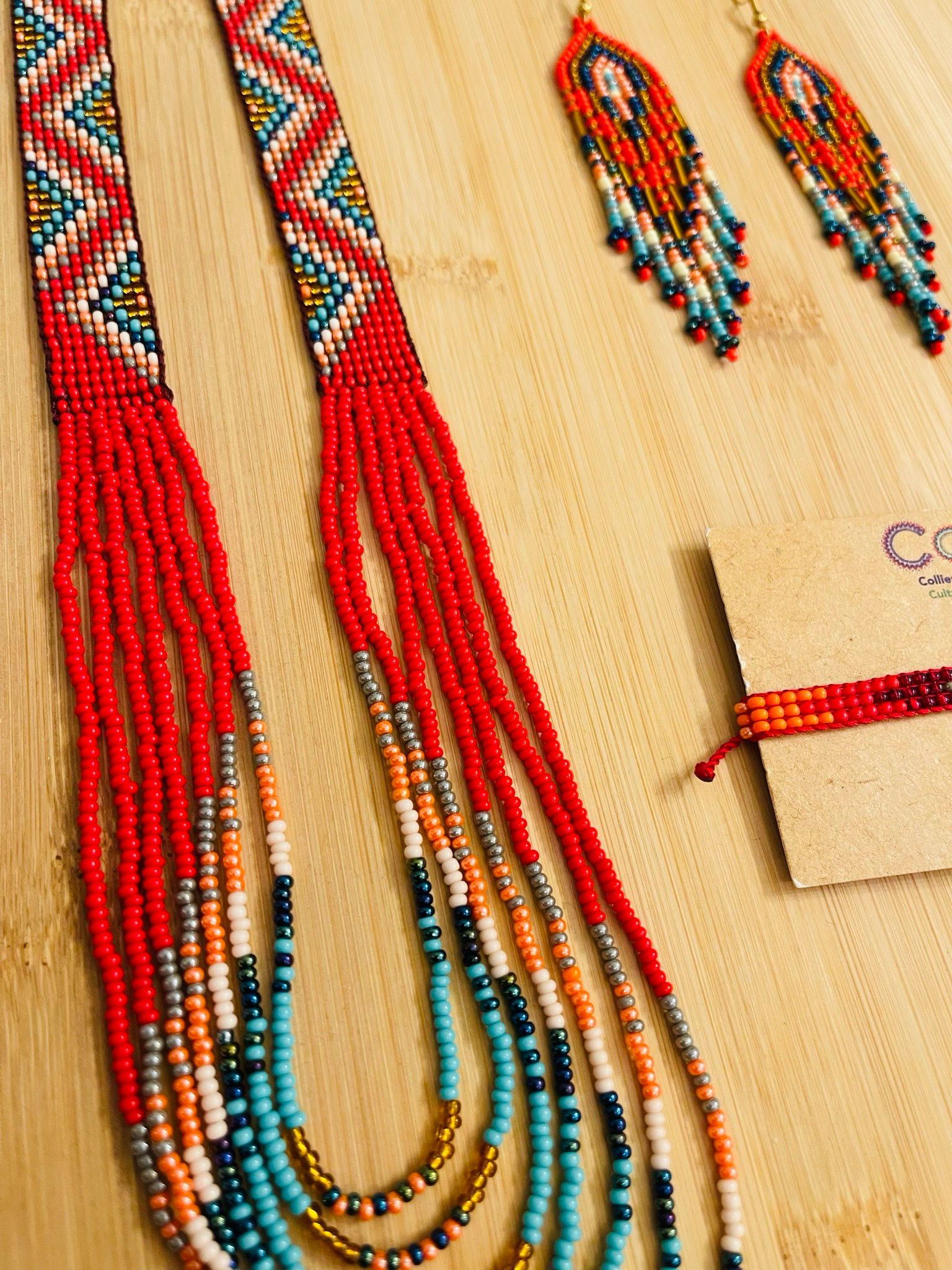 Parure de Noël bleu doré