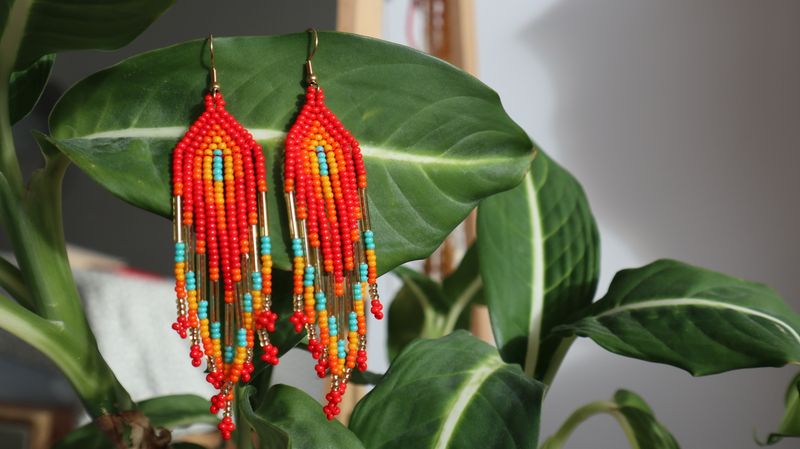 Boucles d'oreille pluie