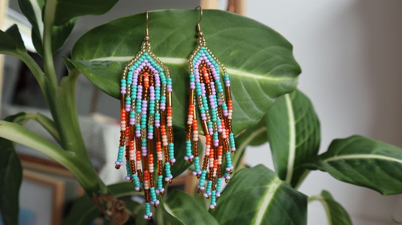 Boucles d'oreille pluie