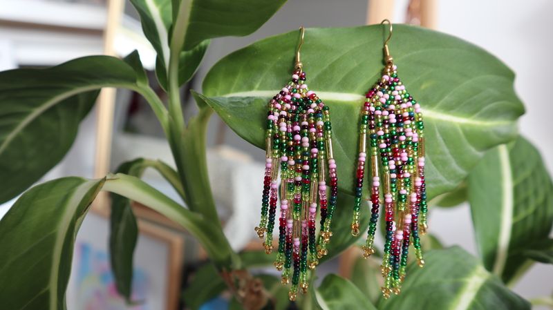 Boucles d'oreille pluie