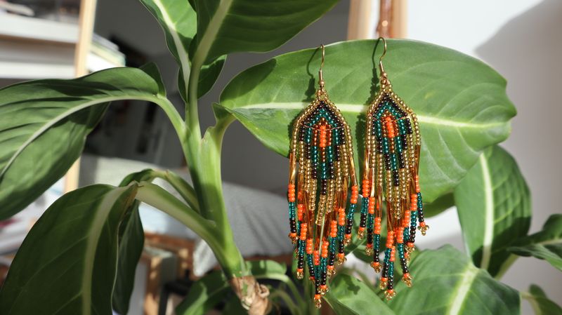 Boucles d'oreille pluie