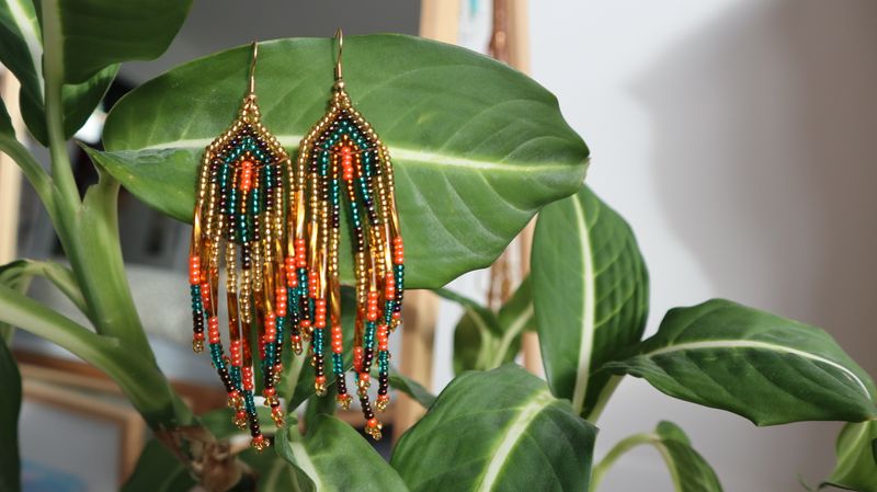 Boucles d'oreille pluie