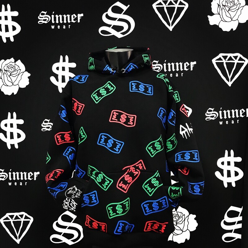 ORGANIC HOODIE Sinner- Colorful