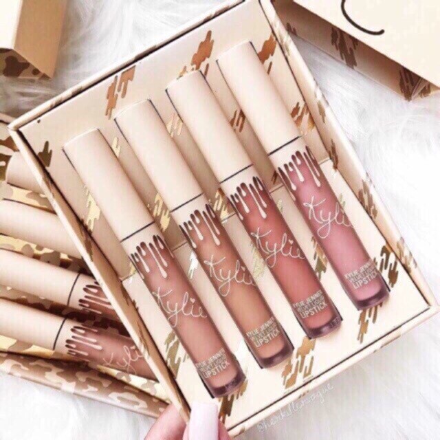 Kylie Nude Velvet Liquid Lipgloss (4 Pcs)