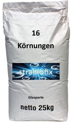 1 - 25kg Glasperlen Strahlglasperlen (rund)