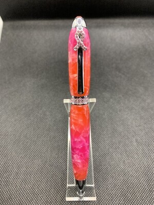 Breast Cancer Awareness Pen - Chrome