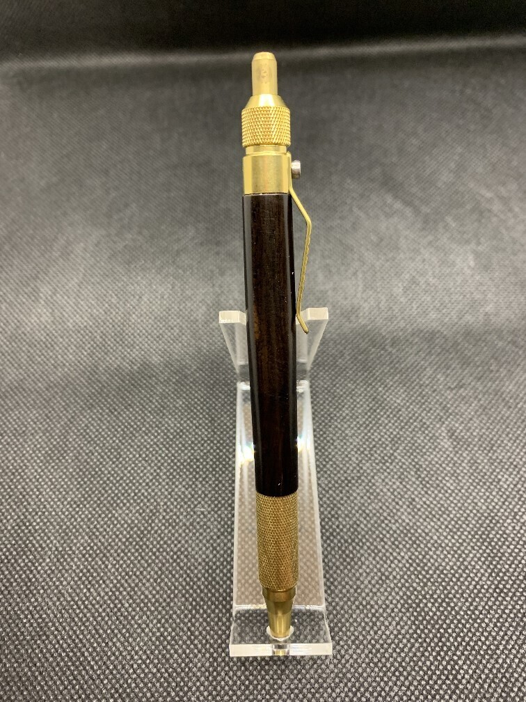 Anvil Click Pen - Brass and Ebony Wood