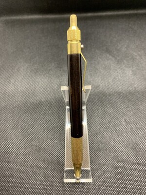 Anvil Click Pen - Brass and Ebony Wood