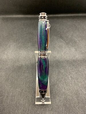 Pirate Twist Pen - Chrome and Grape Vines