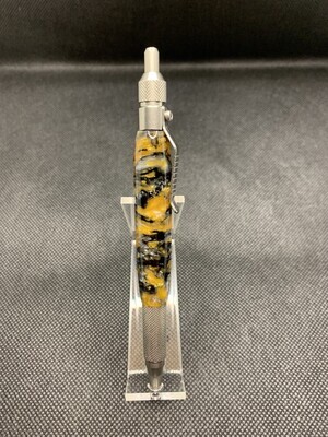 Anvil Click Pen - Stainless Steel and Gold Rush