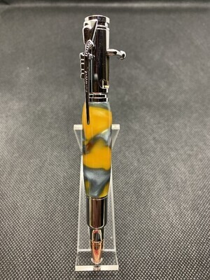 30 Caliber Bolt Action Pen in Chrome
