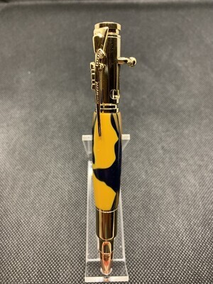 30 Caliber Bolt Action Pen in 24k Gold