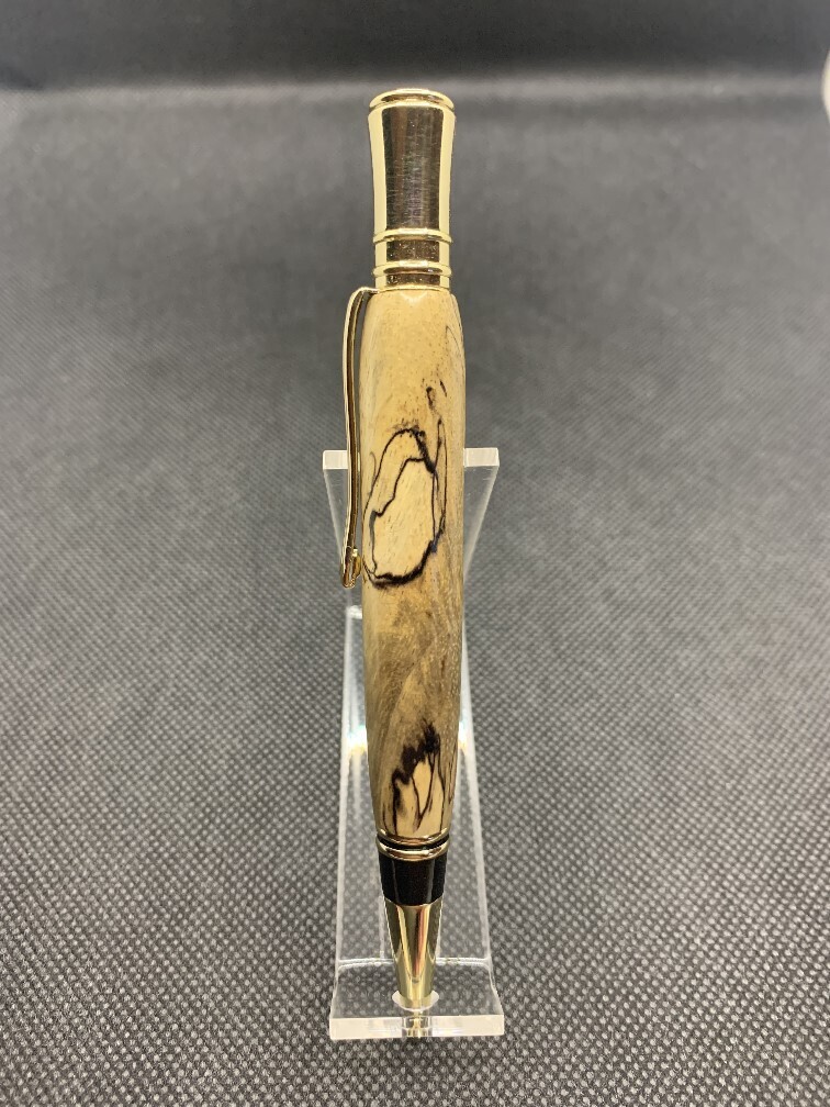Executive Gold Twist Pen with Spalted Tamarind