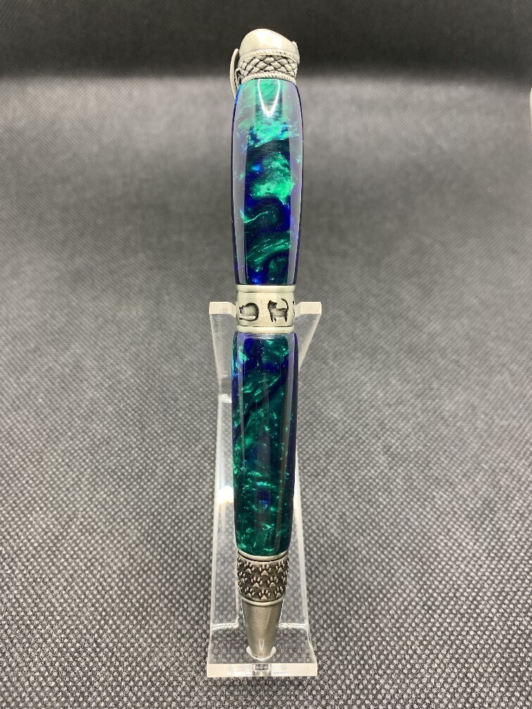 Cat Twist Pen - Antique Pewter