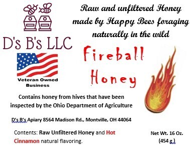 Honey - Fireball 1 lb/454 g