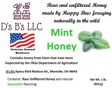 Honey - Mint 1 lb/454 g
