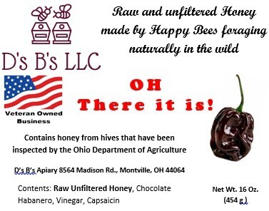 Honey - &quot;OH There it is!&quot; HOT HONEY 1 lb/454 g