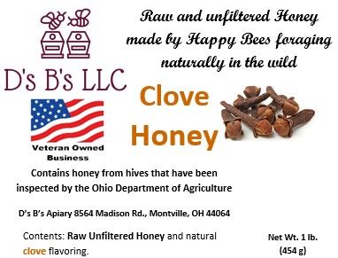 Honey - Clove  1 lb/454 g