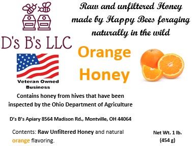 Honey - Orange  1 lb/454 g