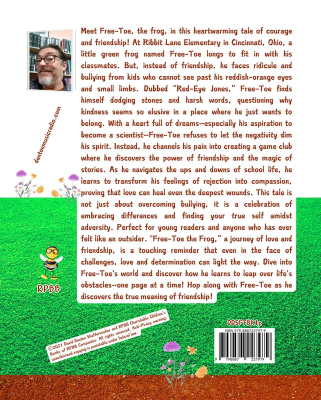 Author Denton Shaffernocker's Book #1 - Free-Toe The Frog_Paperback Book