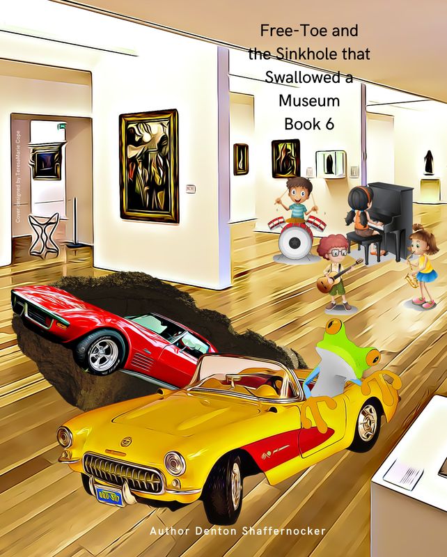 Author Denton Shaffernocker's Book #6_Free-Toe and the Sinkhole that Swallowed a Museum_Paperback Book