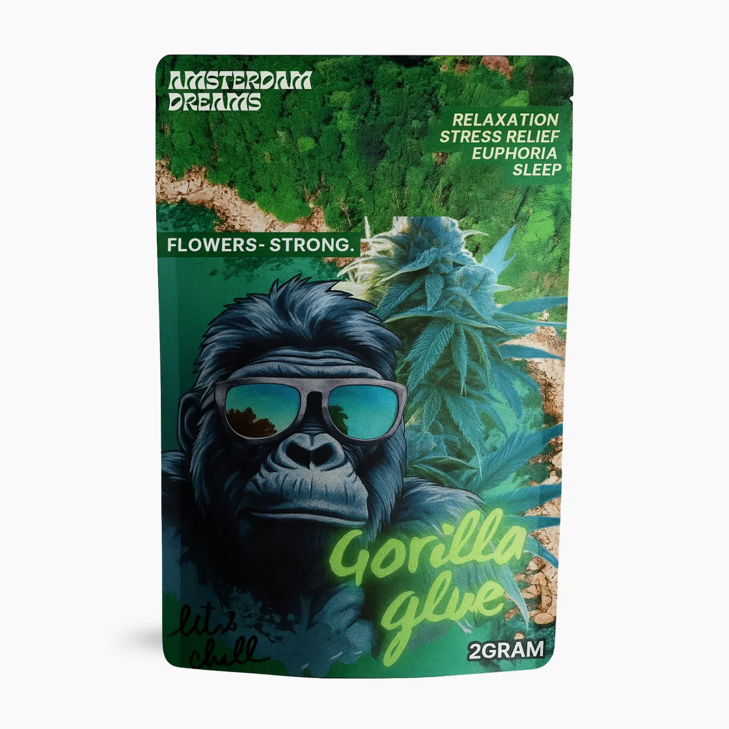 FLOR AMSTERDAM DREAMS- GORILLA GLUE (2g) GLASSHOUSE