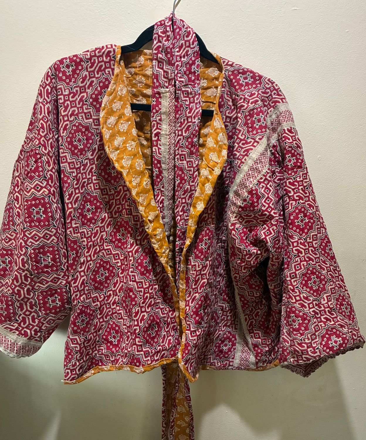 Short Kantha Jacket, reversible, genderless