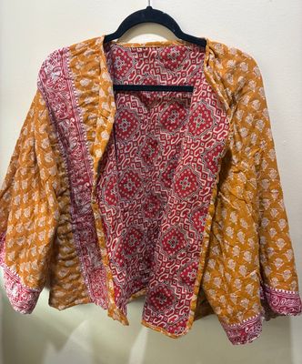 Short Kantha Jacket, reversible, genderless
