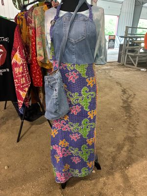 Boho Denim and Kantha Dresses