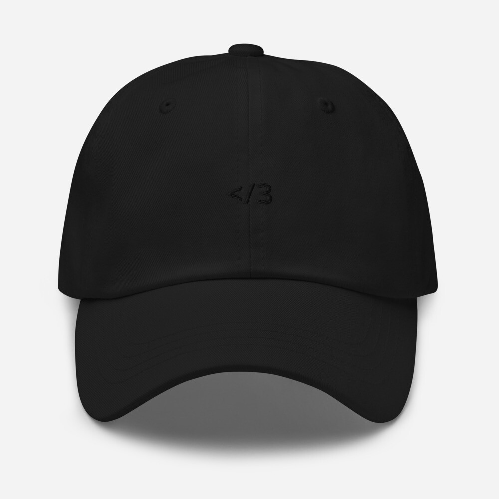 &quot;&lt;/3&quot; Dad Hat