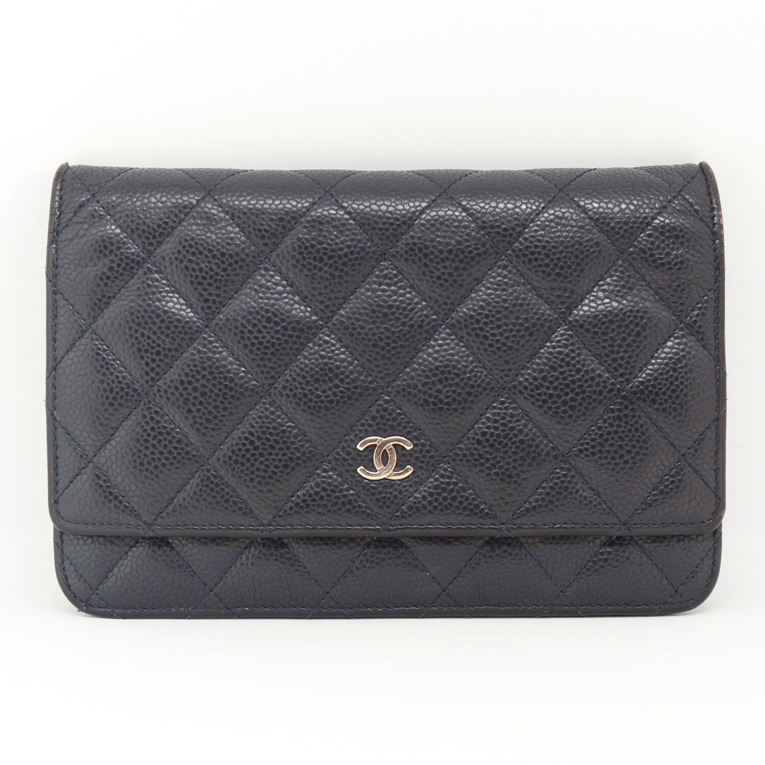 Chanel Wallet on Chain Navy Caviar Leather
