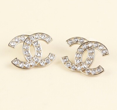​Chanel earrings with rhinestones