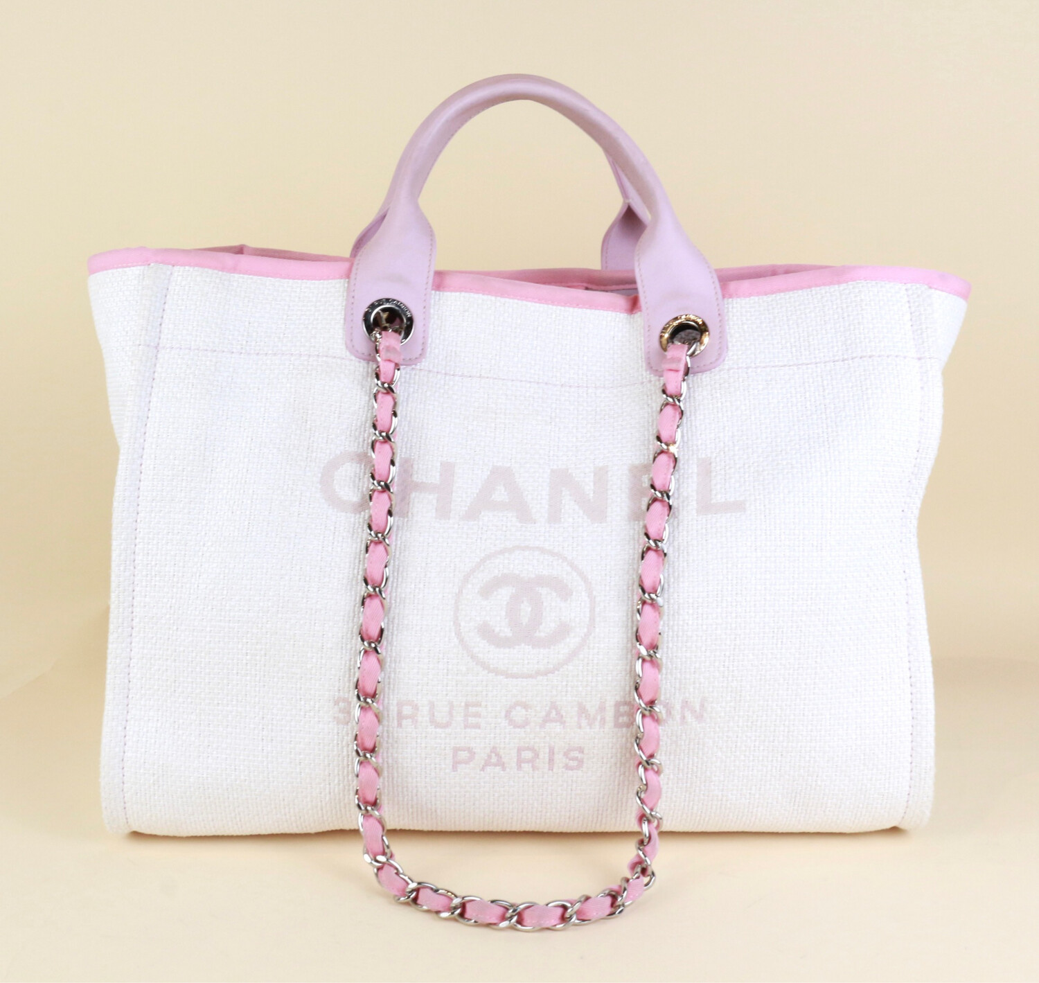 ​Chanel Deauville Shopping Tote Light Pink