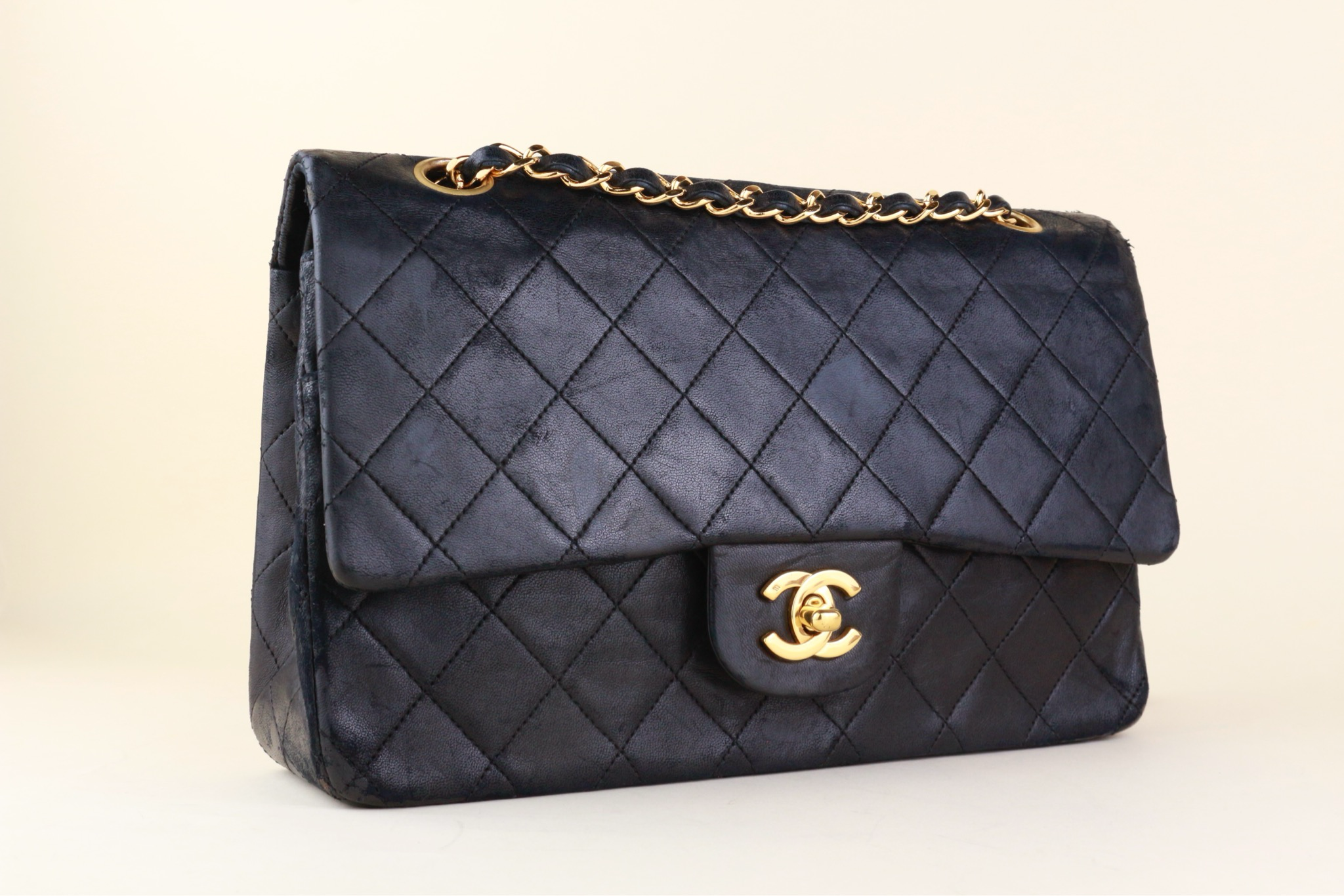 Chanel Classic Medium Black Lambskin