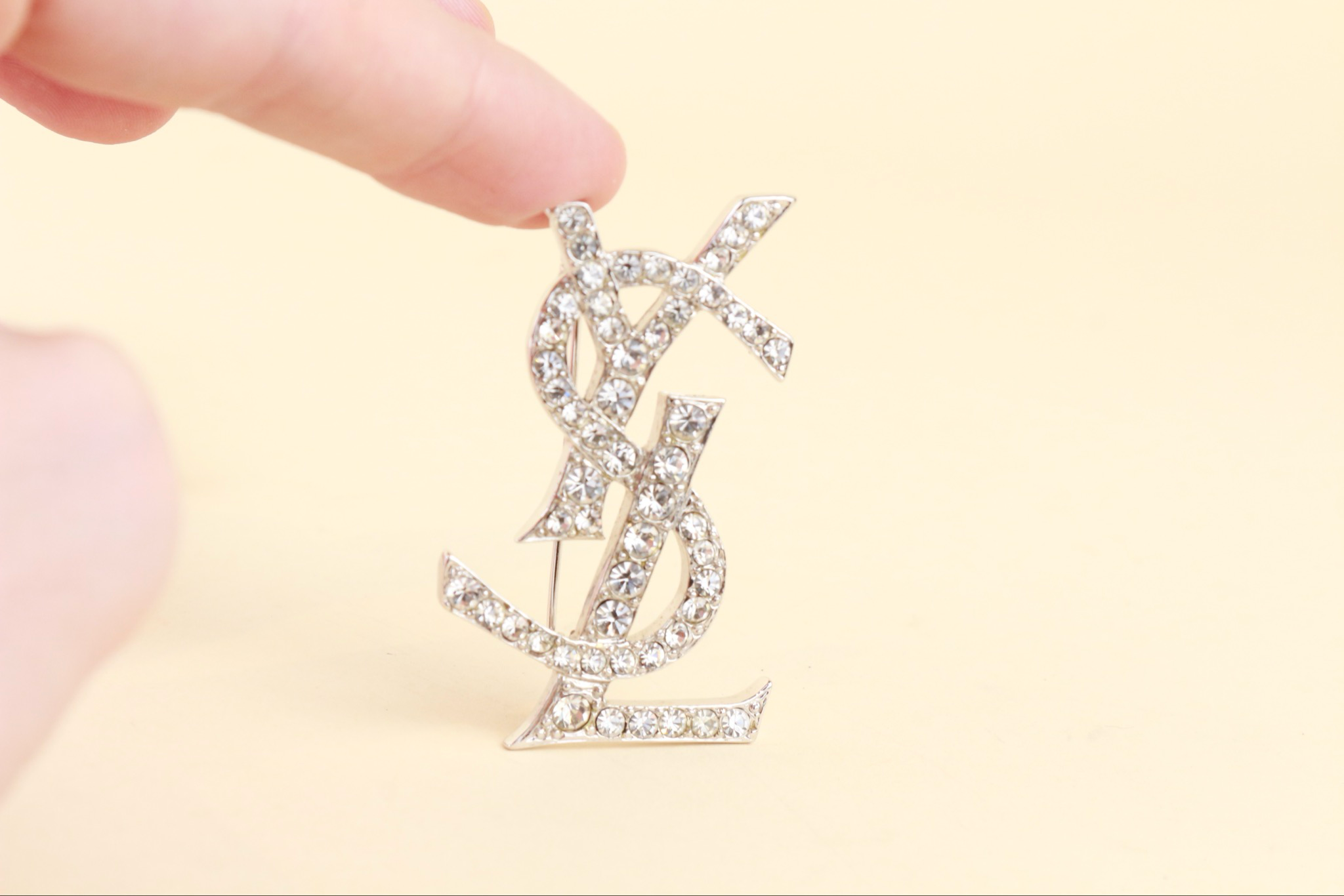 ​YSL Vintage Brooch Silver