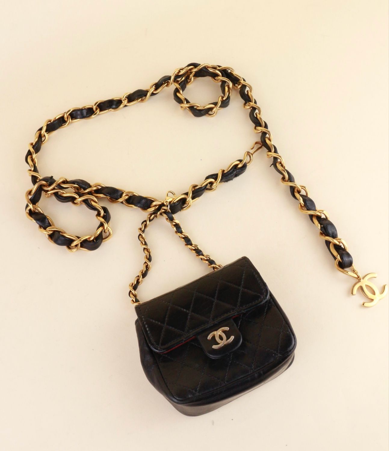 Chanel Chain Belt with Micro Bag