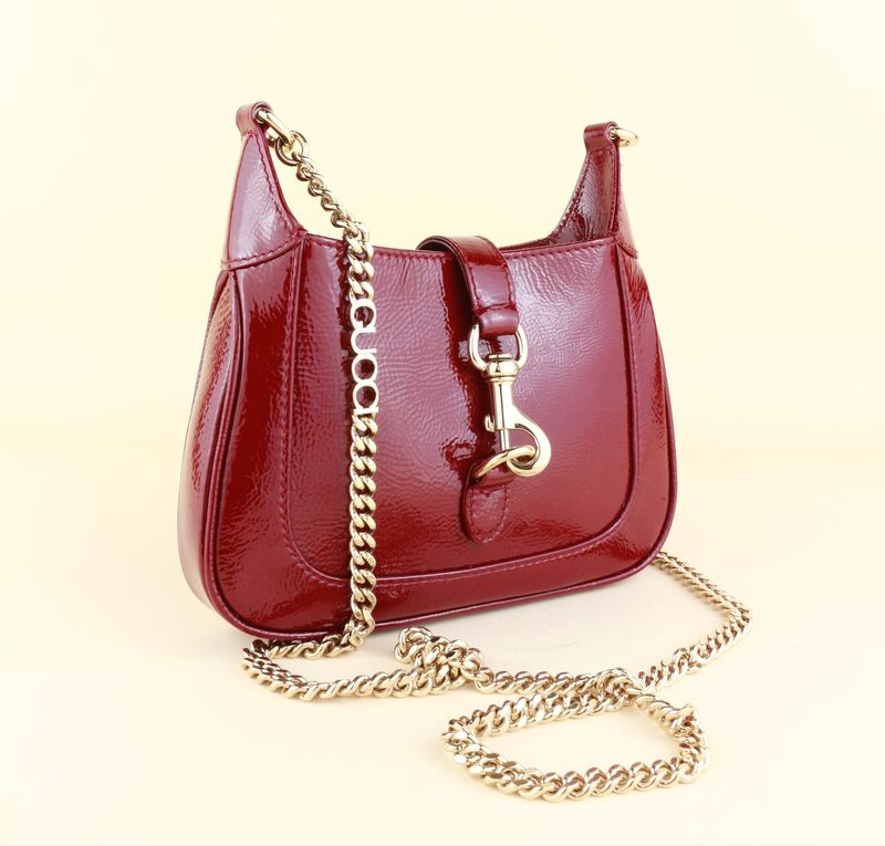 ​Gucci Jackie Notte Mini Bag in Ancora Red Patent