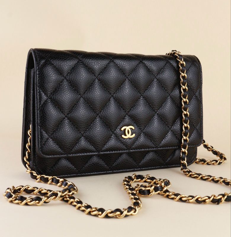 Chanel Wallet on Chain Caviar
