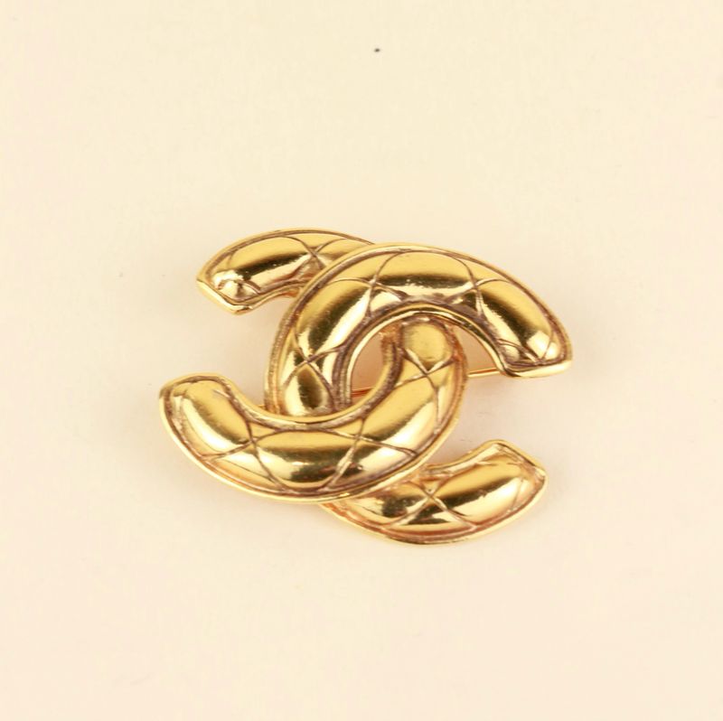 Chanel Matelassé brooch