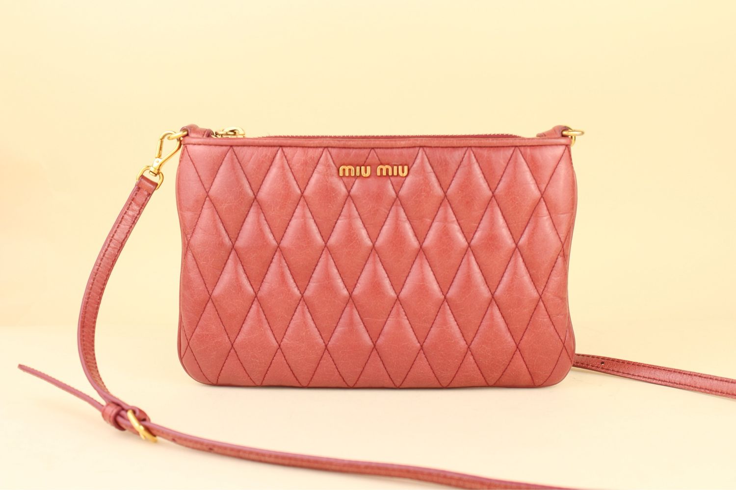 ​Miu Miu Raspberry Crossbody Bag