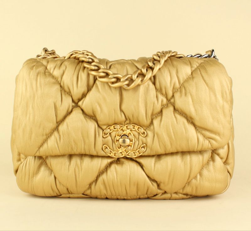 Chanel 19 Flap Bag Gold Small